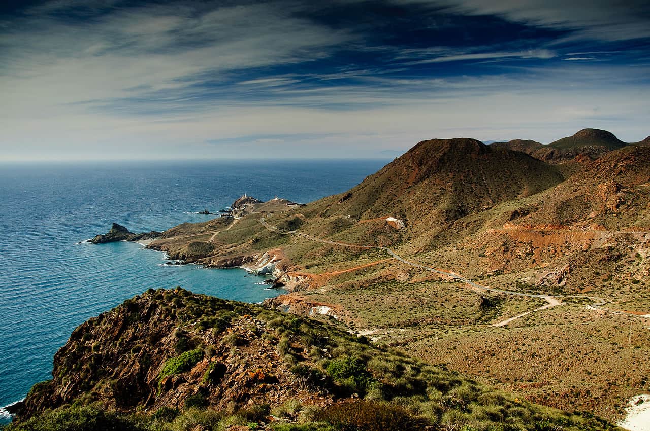 Mediterranean view from the Cabo de Gata Natural Park