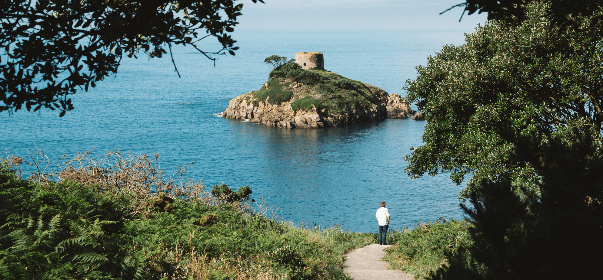 Jersey island holidays Coastline Portelet Bay