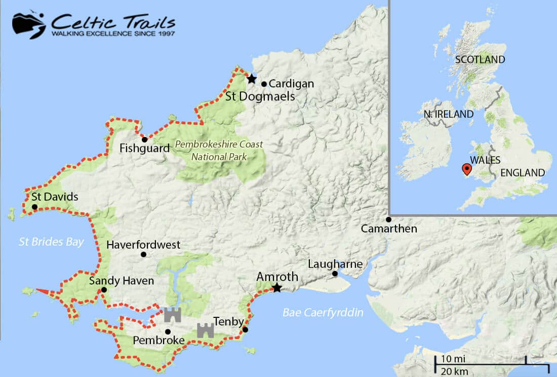 Pembrokeshire Coast Path Walking Holidays with Celtic Trails