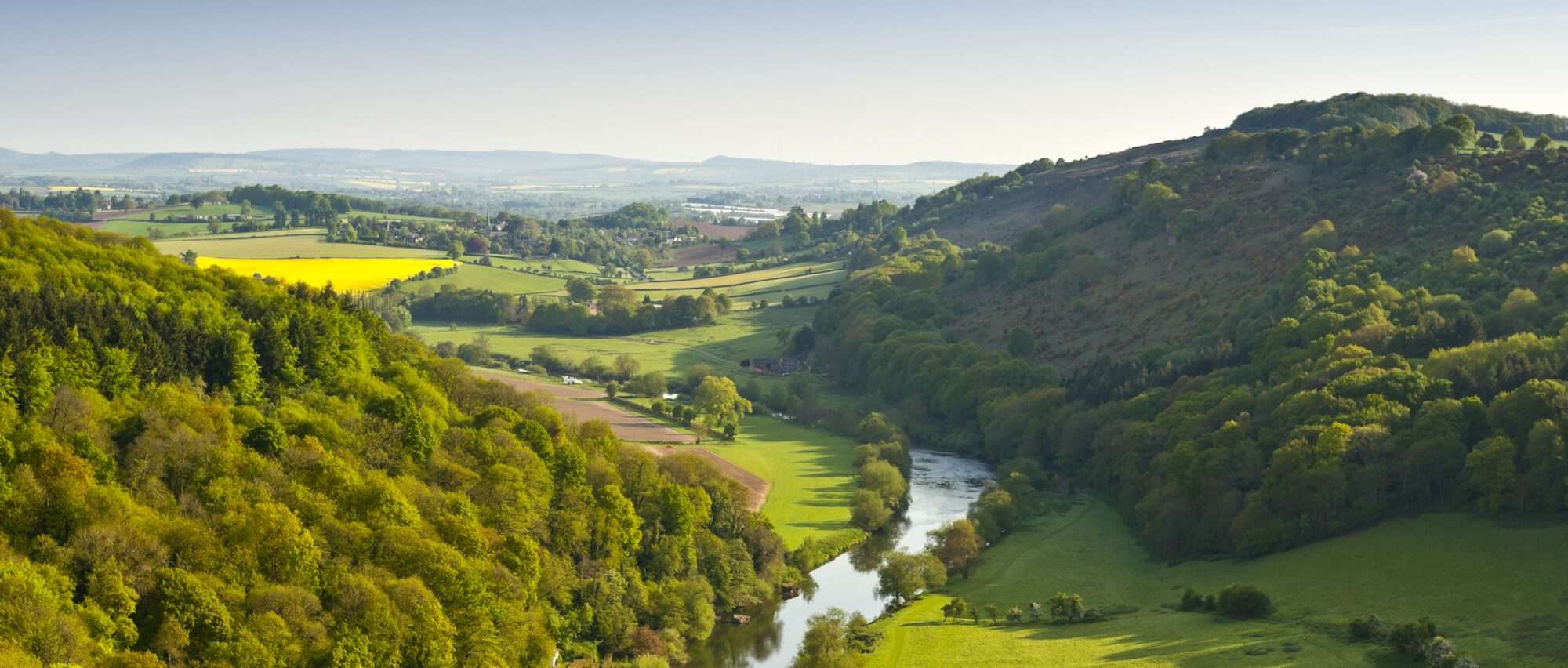 Large scale shot of the Wye ValleyScenery