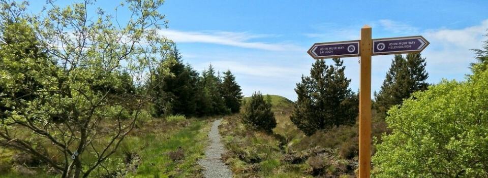 Signpost Walking John Muirs Way