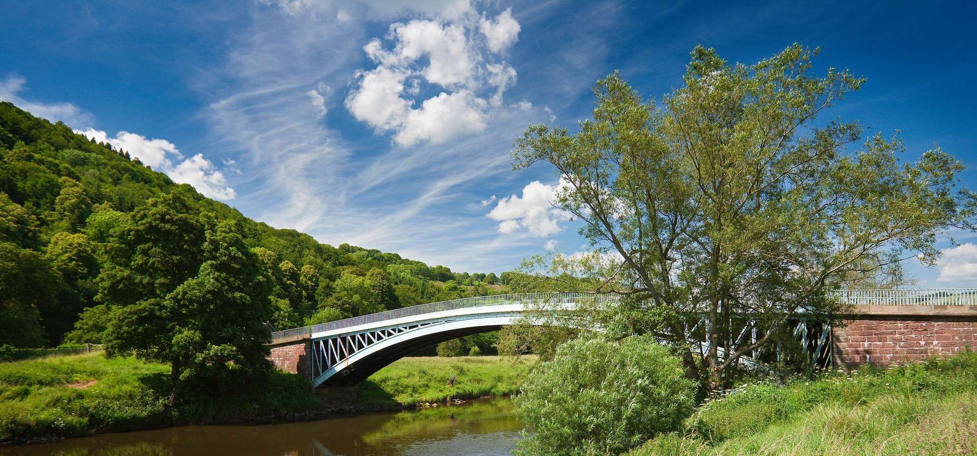 Bridge stretching over the river