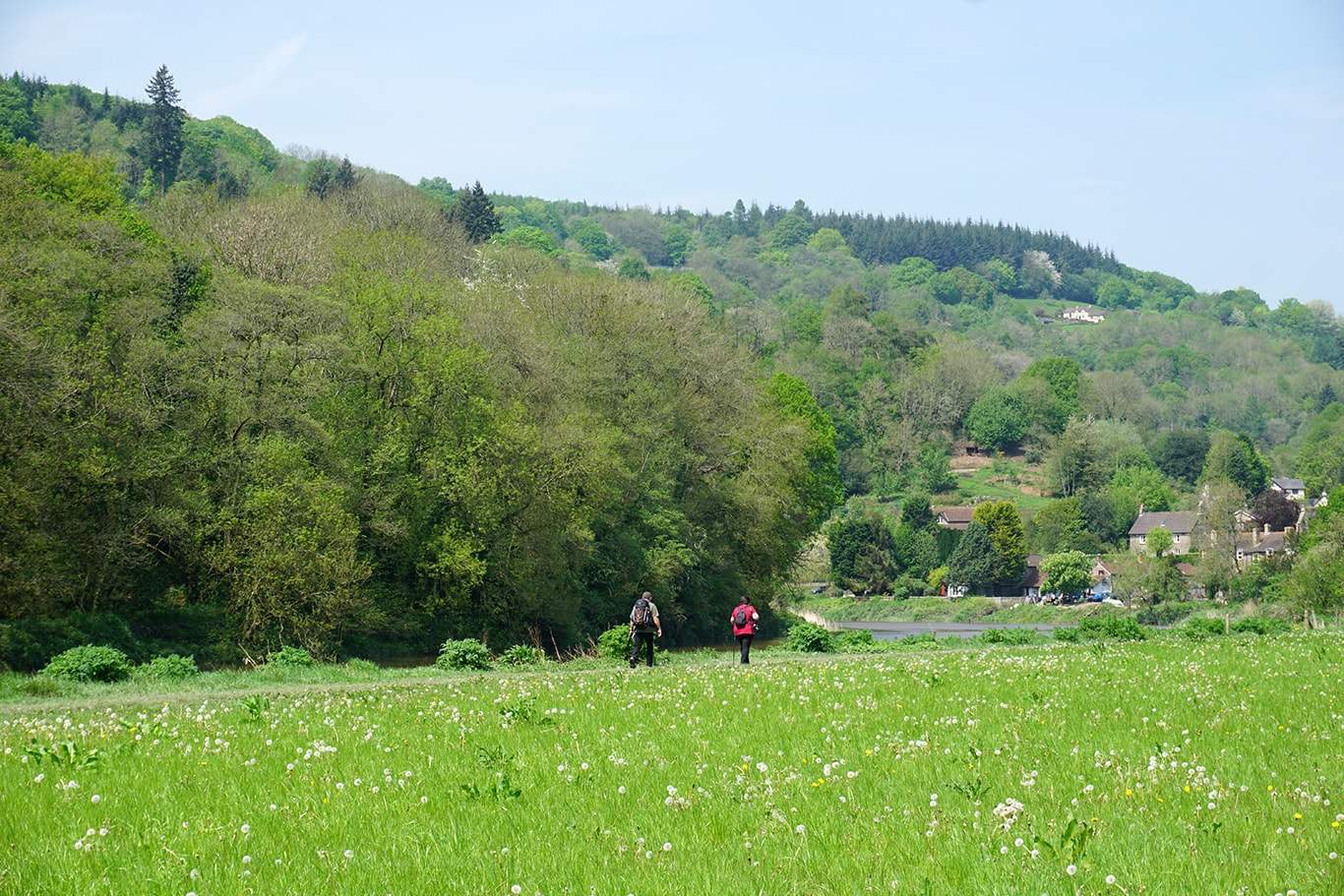 Walkers on the Wye Valley Walk