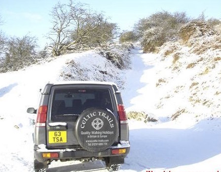 One of our company vehicles in the winter