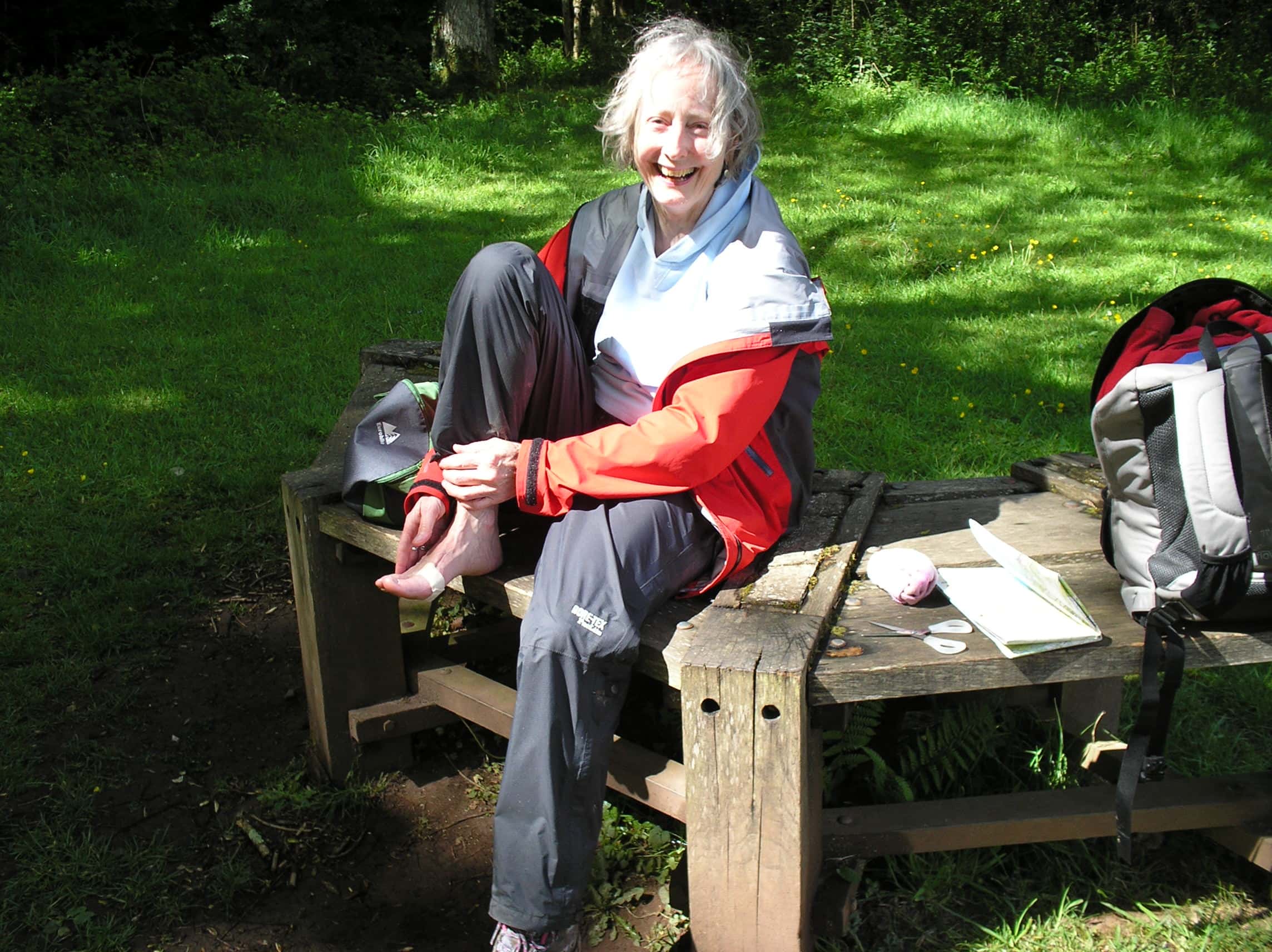 Blistered feet on the Coleridge Way