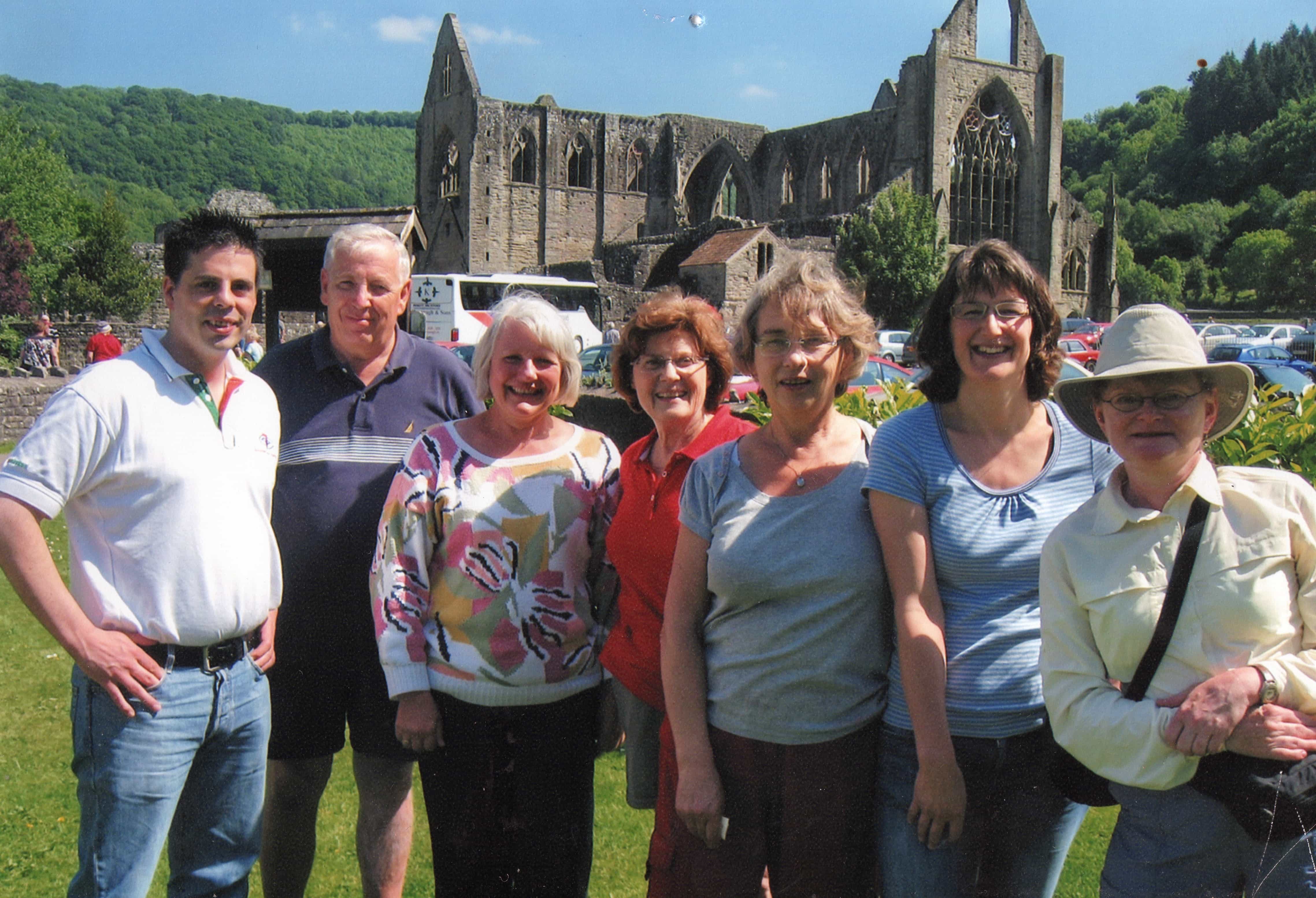 Celtic Trails Team at Tintern Abbey