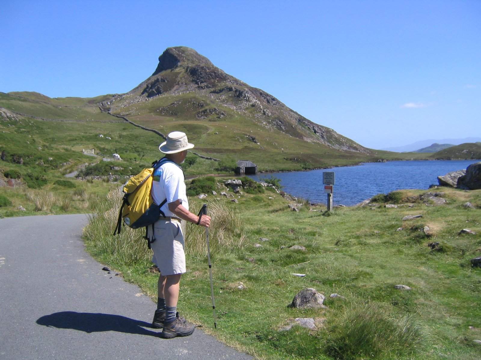 One of our walkers admiring lake