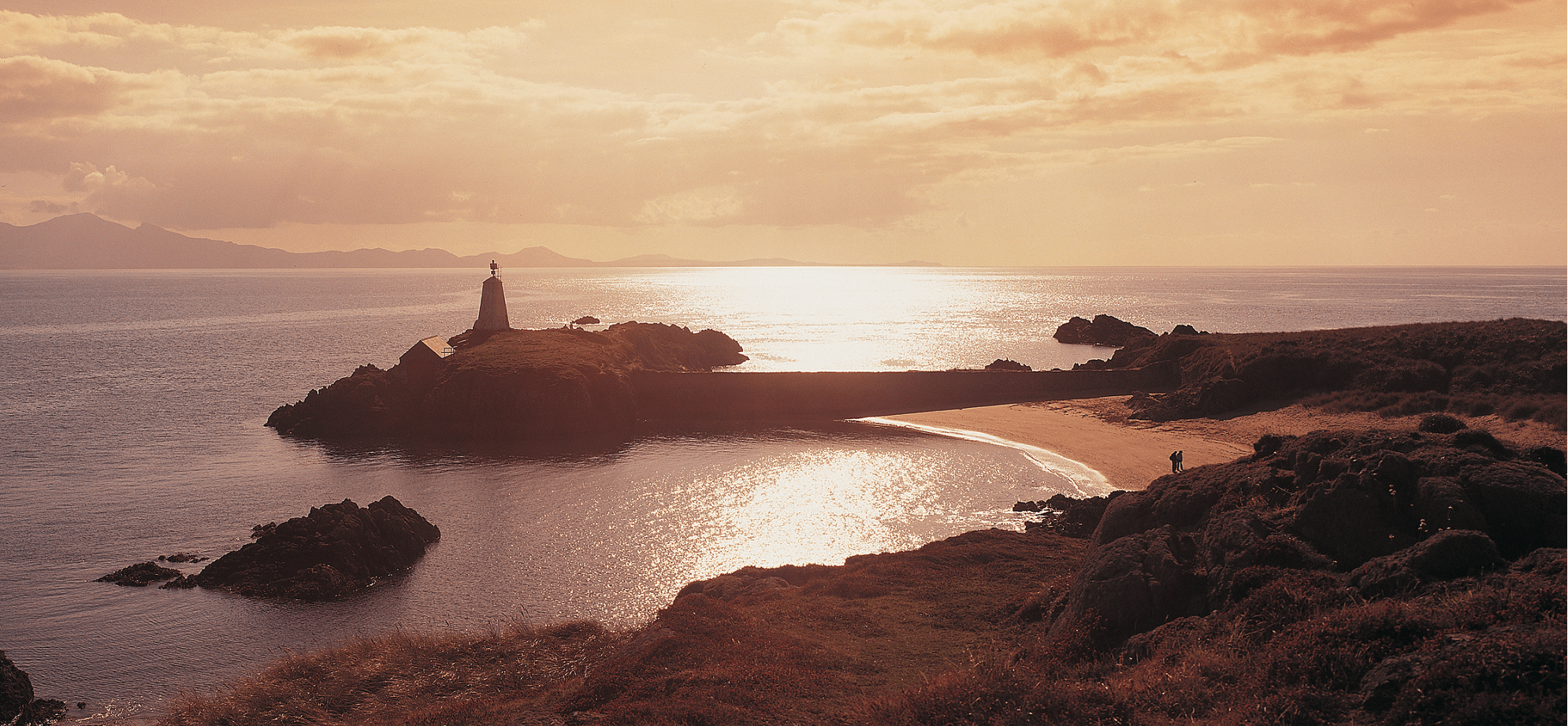 Image of Tŵr Bach Lighthouse at the Llanddwyn Beach Wales Coast Path Walking Holidays