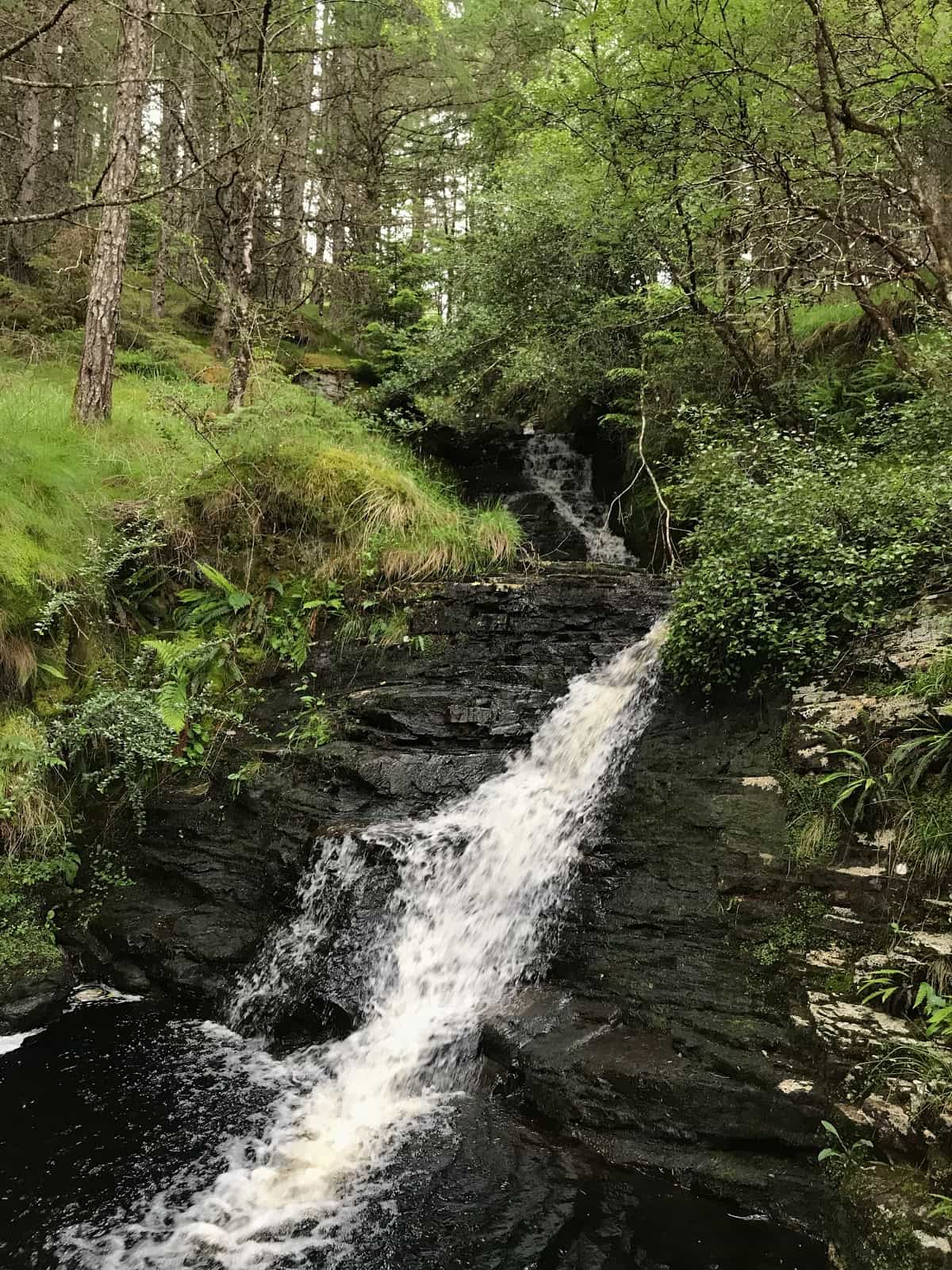 Waterfall on Fort Augustus to Invermoriston, hiking the great glen way