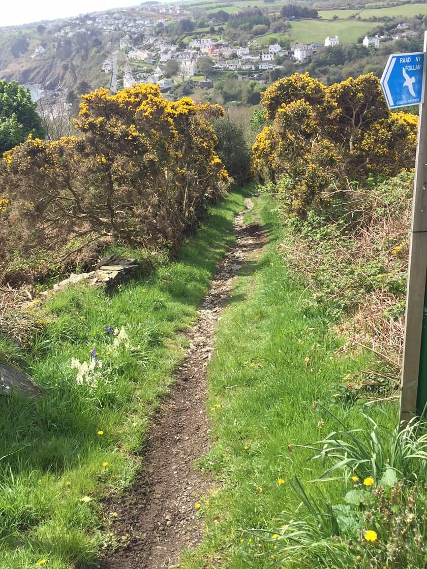 Isle of Man Coastal Way Route into Laxey