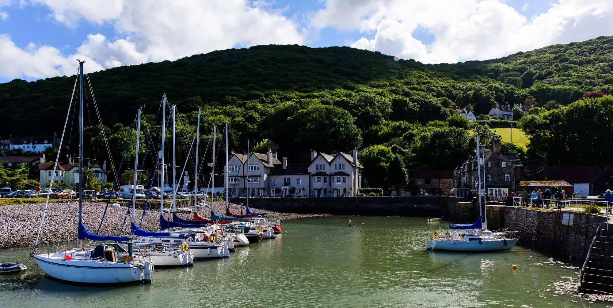 Porlock harbour part of our Coleridge Way Walking Holidays