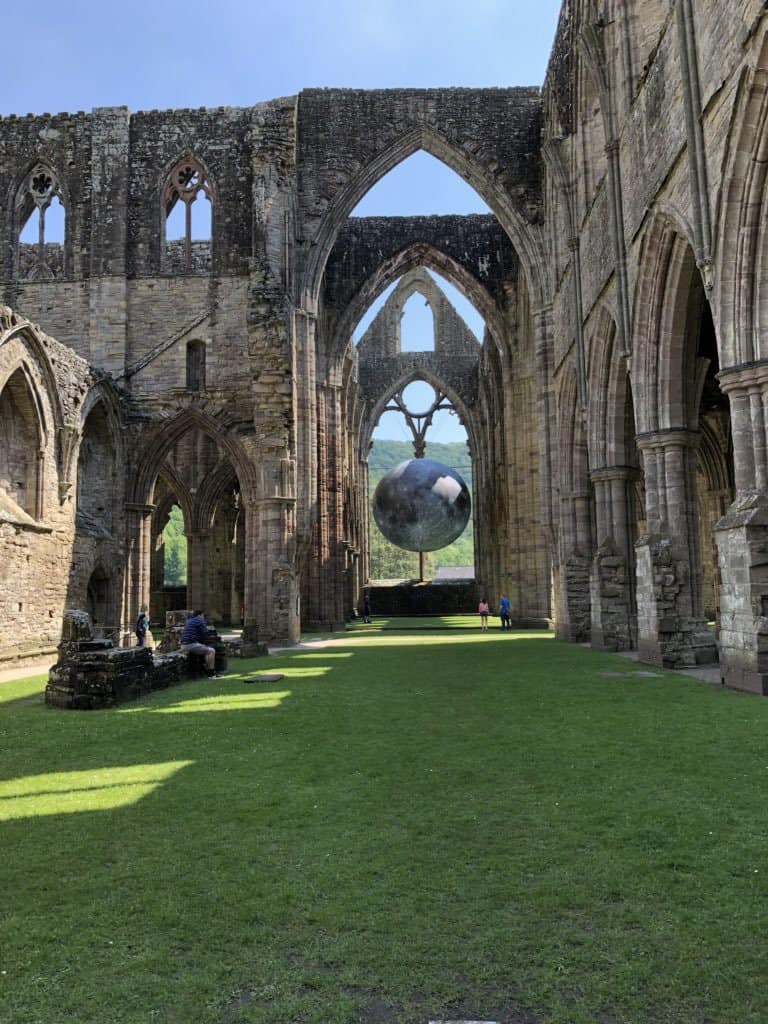 Tintern Abbey Art Installation Moon