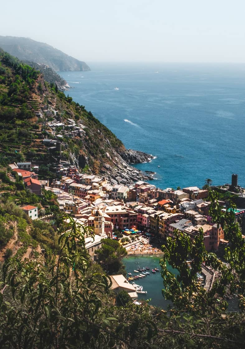 Vernazza Ariel Coastline