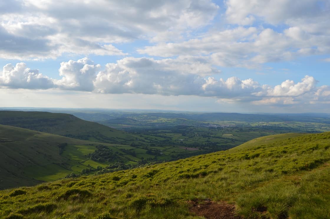 View over Brecon Beacons National Park