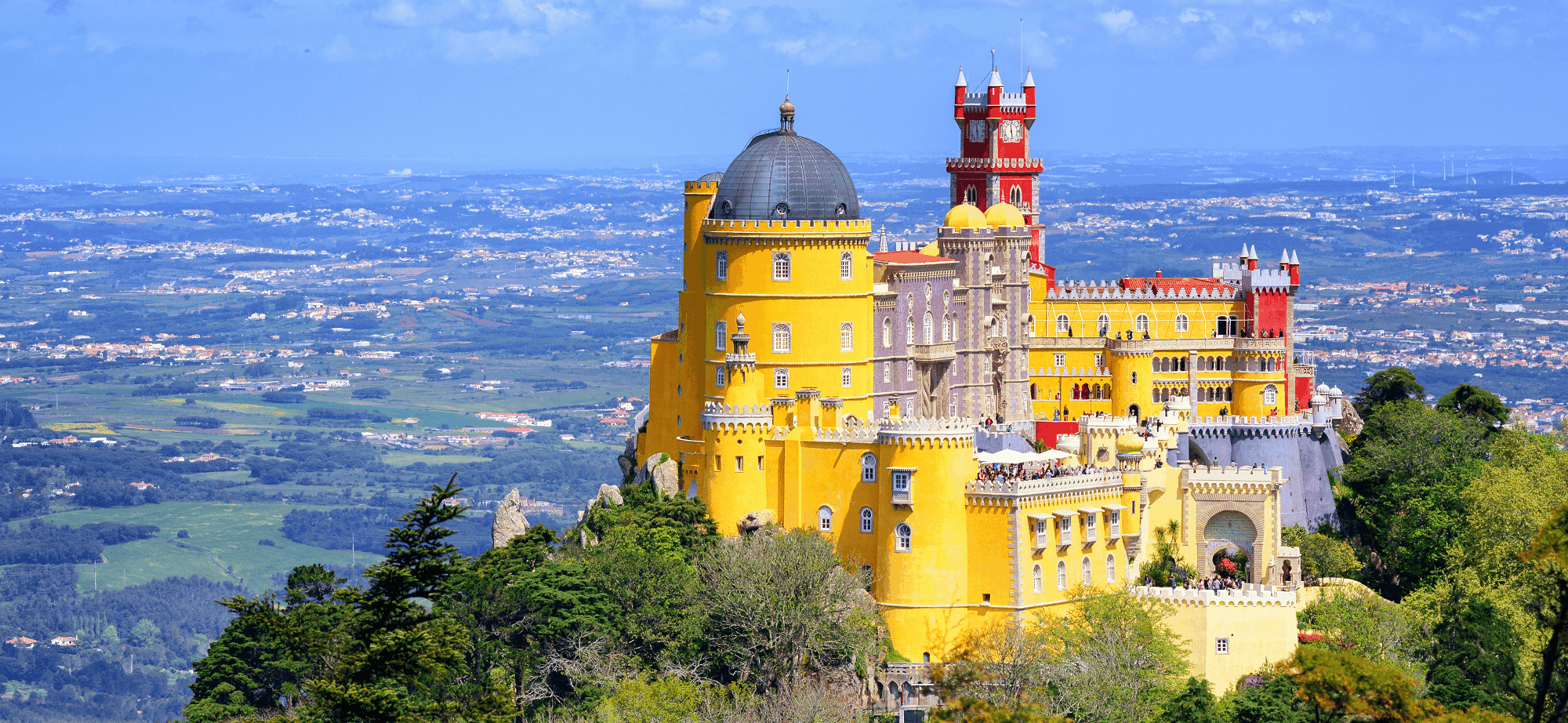 View over Pena Palace, Sintra