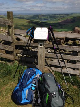 Wideopen hill, highest point on the St cuthberts Wayway