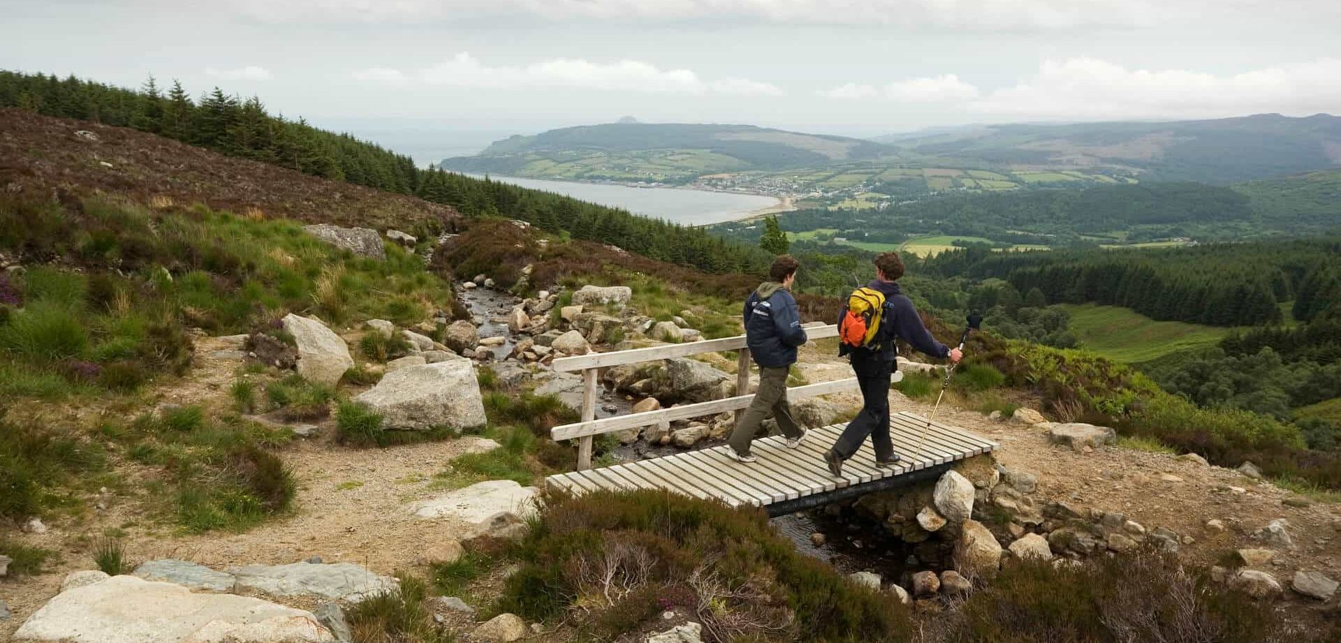 walk yourself healthy Walking down from the summit at Goat Fell